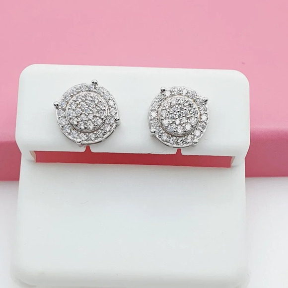 "925 Sterling Silver Cubic Zirconia Earrings, U19254598 - Picture 6 of 11